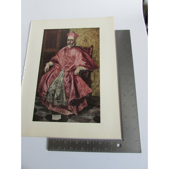 Vintage El Greco Print Don Fernando Nino De Guevara 52848 - Picture 5 of 5